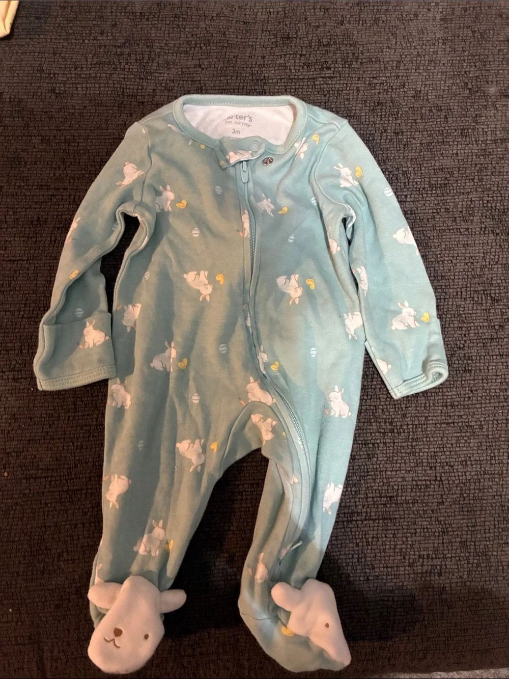 10pc 0-3 months footies bundle for baby girl brands Carter's ,Gerber ChicPea